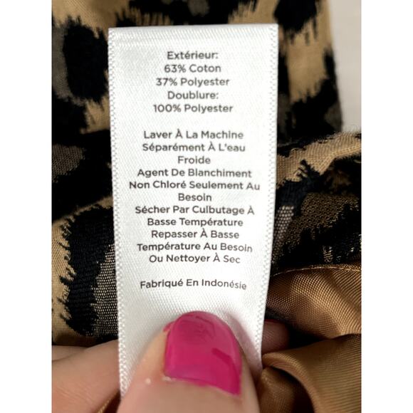 NWT Talbots animal print skirt, size 2P - Picture 7 of 10